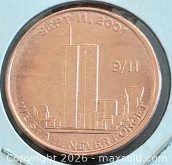 MaxSold Auction: 1 oz Round Copper Bullion Token  - Newmarket (Ontario, Canada) PARTNER MANAGED Reseller Online Auction - Walter Avenue