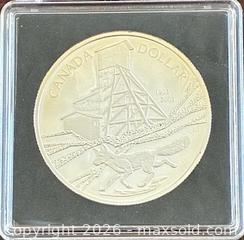 MaxSold Auction: 2003 Cdn. Silver Proof Cobalt Discovery 100th Anniversary 1 Dollar  - Newmarket (Ontario, Canada) PARTNER MANAGED Reseller Online Auction - Walter Avenue