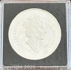 MaxSold Auction: 2003 Cdn. Silver Proof Cobalt Discovery 100th Anniversary 1 Dollar  - Newmarket (Ontario, Canada) PARTNER MANAGED Reseller Online Auction - Walter Avenue