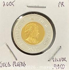 MaxSold Auction: 2005 Cdn. Silver Proof Queen Elizabeth II Twoonie  - Newmarket (Ontario, Canada) PARTNER MANAGED Reseller Online Auction - Walter Avenue