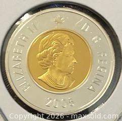 MaxSold Auction: 2005 Cdn. Silver Proof Queen Elizabeth II Twoonie  - Newmarket (Ontario, Canada) PARTNER MANAGED Reseller Online Auction - Walter Avenue