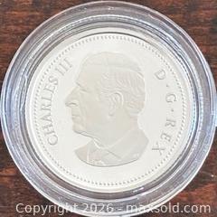 MaxSold Auction: 2025 Cdn. Silver Proof King Charles III 25 Cents  - Newmarket (Ontario, Canada) PARTNER MANAGED Reseller Online Auction - Walter Avenue