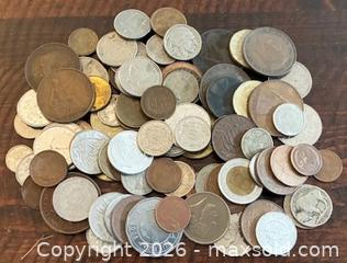 MaxSold Auction: Assort Foreign Coins Lot  - Newmarket (Ontario, Canada) PARTNER MANAGED Reseller Online Auction - Walter Avenue