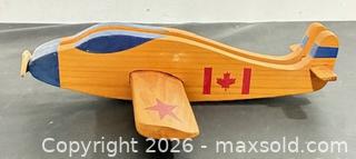 MaxSold Auction: Vintage Solid Wooden Wood Toy Display Airplane Aircraft Plane Handcrafted Handmade - Newmarket (Ontario, Canada) PARTNER MANAGED Reseller Online Auction - Walter Avenue