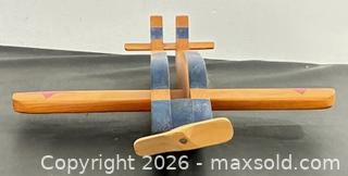 MaxSold Auction: Vintage Solid Wooden Wood Toy Display Airplane Aircraft Plane Handcrafted Handmade - Newmarket (Ontario, Canada) PARTNER MANAGED Reseller Online Auction - Walter Avenue