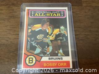MaxSold Auction: Bobby Orr 1973-74 NHL East All-Star O.P.C Hockey Card  - Ajax (Ontario, Canada) SELLER MANAGED Reseller Online Auction - Pickering Beach Road