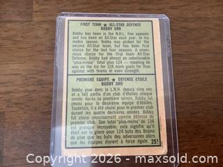 MaxSold Auction: Bobby Orr O.P.C. Hockey Card - 1st All-Star Team 1970-71 - Ajax (Ontario, Canada) SELLER MANAGED Reseller Online Auction - Pickering Beach Road