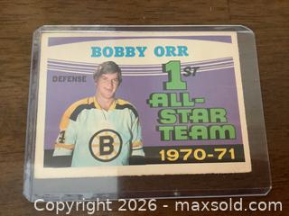 MaxSold Auction: Bobby Orr O.P.C Hockey Card - 1st All-Star Team 1970-71 - Ajax (Ontario, Canada) SELLER MANAGED Reseller Online Auction - Pickering Beach Road