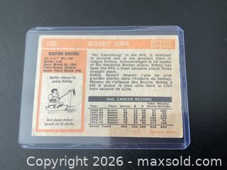 MaxSold Auction: Bobby Orr O.P.C. Hockey Card - Early 1970 - Ajax (Ontario, Canada) SELLER MANAGED Reseller Online Auction - Pickering Beach Road