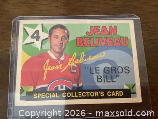 MaxSold Auction: Jean Béliveau Special Collector’s Card O.P.C. - Ajax (Ontario, Canada) SELLER MANAGED Reseller Online Auction - Pickering Beach Road