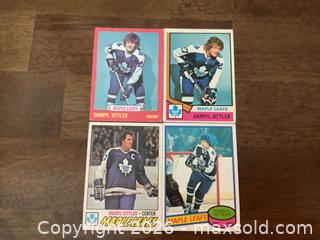 MaxSold Auction: Lot of 4 Darryl Sittler - Maple Leaf O.P.C. Hockey Cards  - Ajax (Ontario, Canada) SELLER MANAGED Reseller Online Auction - Pickering Beach Road