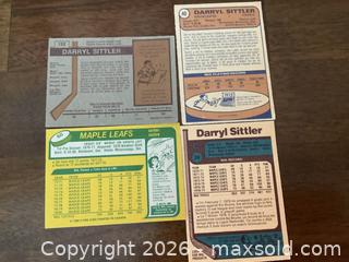 MaxSold Auction: Lot of 4 Darryl Sittler - Maple Leaf O.P.C. Hockey Cards  - Ajax (Ontario, Canada) SELLER MANAGED Reseller Online Auction - Pickering Beach Road