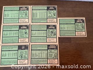 MaxSold Auction: Lot of Seven (7) Toronto Maple Leaf 1970-71 O.P.C. Hockey Cards  - Ajax (Ontario, Canada) SELLER MANAGED Reseller Online Auction - Pickering Beach Road