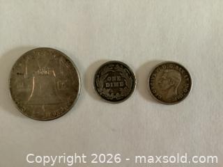 MaxSold Auction: Three (3) Silver Coins - Ajax (Ontario, Canada) SELLER MANAGED Reseller Online Auction - Pickering Beach Road