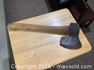MaxSold Auction: Vintage Embossed Ward Sheffield Broad/Hewing Axe - Ajax (Ontario, Canada) SELLER MANAGED Reseller Online Auction - Pickering Beach Road