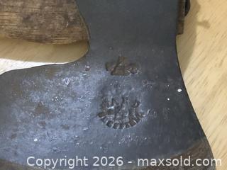 MaxSold Auction: Vintage Embossed Ward Sheffield Broad/Hewing Axe - Ajax (Ontario, Canada) SELLER MANAGED Reseller Online Auction - Pickering Beach Road