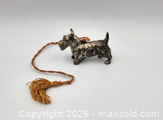 MaxSold Auction: 1930s Cold Painted Cast Metal SCOTTISH TERRIER / SCOTTIE Dog Ornament Figure - Kingston (Ontario, Canada) SELLER MANAGED Downsizing Online Auction - Heron Court.