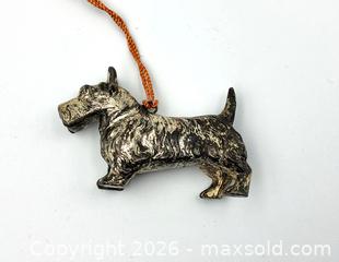 MaxSold Auction: 1930s Cold Painted Cast Metal SCOTTISH TERRIER / SCOTTIE Dog Ornament Figure - Kingston (Ontario, Canada) SELLER MANAGED Downsizing Online Auction - Heron Court.