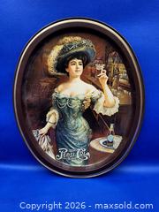 MaxSold Auction: 1970s PEPSI COLA Gibson Girl Metal Advertising Tray - Kingston (Ontario, Canada) SELLER MANAGED Downsizing Online Auction - Heron Court.
