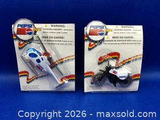 MaxSold Auction: 1990s Golden Wheel Series PEPSI COLA Diecast Motorcycle & Helicopter - Kingston (Ontario, Canada) SELLER MANAGED Downsizing Online Auction - Heron Court.