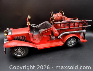 MaxSold Auction: 1990s Large Vintage 1926 Ford Model T FIRETRUCK Metal Replica - Kingston (Ontario, Canada) SELLER MANAGED Downsizing Online Auction - Heron Court.
