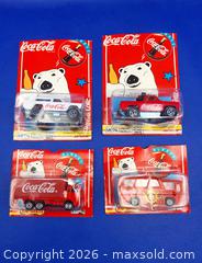MaxSold Auction: 1996 Collectible Lot of COCA COLA / COKE Majorette Diecast Vehicles  - Kingston (Ontario, Canada) SELLER MANAGED Downsizing Online Auction - Heron Court.