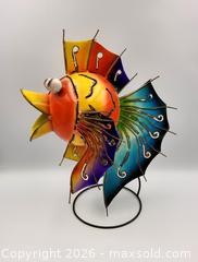 MaxSold Auction: Handcrafted Balinese PUFFER FISH Metal Sculpture / Tea Light Holder - Kingston (Ontario, Canada) SELLER MANAGED Downsizing Online Auction - Heron Court.