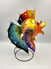 MaxSold Auction: Handcrafted Balinese PUFFER FISH Metal Sculpture / Tea Light Holder - Kingston (Ontario, Canada) SELLER MANAGED Downsizing Online Auction - Heron Court.