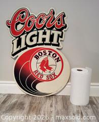 MaxSold Auction: Large Collectible 1999 BOSTON RED SOX & COORS LIGHT Plastic Advertising Sign - Kingston (Ontario, Canada) SELLER MANAGED Downsizing Online Auction - Heron Court.