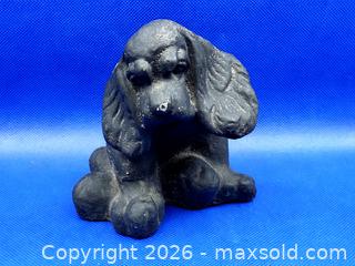 MaxSold Auction: Vintage 1940s Carved Stone COCKER SPANIEL Dog Door Stop Figure - Kingston (Ontario, Canada) SELLER MANAGED Downsizing Online Auction - Heron Court.