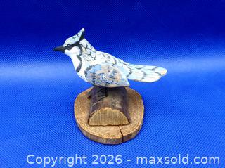 MaxSold Auction: Vintage Handcrafted Wooden BLUE JAY Carving - Stamped Quebec - Kingston (Ontario, Canada) SELLER MANAGED Downsizing Online Auction - Heron Court.