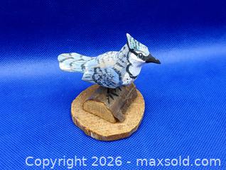 MaxSold Auction: Vintage Handcrafted Wooden BLUE JAY Carving - Stamped Quebec - Kingston (Ontario, Canada) SELLER MANAGED Downsizing Online Auction - Heron Court.