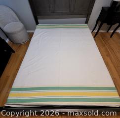 MaxSold Auction: Vintage Hudson Bay Style Queen Size Flannel Blanket - Kingston (Ontario, Canada) SELLER MANAGED Downsizing Online Auction - Heron Court.