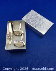 MaxSold Auction: Vintage Smibo Sterling Silver CUFFLINKS & TIE CLIP Set - Kingston (Ontario, Canada) SELLER MANAGED Downsizing Online Auction - Heron Court.