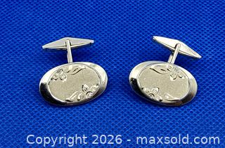 MaxSold Auction: Vintage Smibo Sterling Silver CUFFLINKS & TIE CLIP Set - Kingston (Ontario, Canada) SELLER MANAGED Downsizing Online Auction - Heron Court.