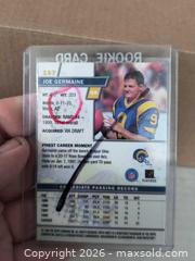 MaxSold Auction: Joe Germaine Rookie Card  - Kingston (Ontario, Canada) SELLER MANAGED Reseller Online Auction - Railway Street