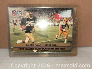 MaxSold Auction: Raghib ishmal "Rocket" Noterdame Football Mint Card - Kingston (Ontario, Canada) SELLER MANAGED Reseller Online Auction - Railway Street