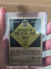 MaxSold Auction: Rookie of the Year National Leaug 2021 Baseball Card - Kingston (Ontario, Canada) SELLER MANAGED Reseller Online Auction - Railway Street