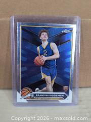 MaxSold Auction: Tops Chrome Blue Foil Basketball Card Mint in Top Loader - Kingston (Ontario, Canada) SELLER MANAGED Reseller Online Auction - Railway Street