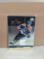 MaxSold Auction: Wayne Grezky Gold Upper Deck Hockey Card - Kingston (Ontario, Canada) SELLER MANAGED Reseller Online Auction - Railway Street