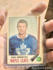 MaxSold Auction: Autographed 1968-69 Paul Henderson Hand signed in pen Hockey card - Kingston (Ontario, Canada) SELLER MANAGED Downsizing Online Auction - Railway Street