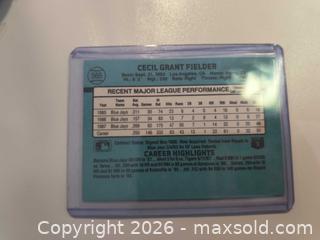 MaxSold Auction: Cecil Feilder Mint Baseball Card in Plastic Top loader  - Kingston (Ontario, Canada) SELLER MANAGED Downsizing Online Auction - Railway Street