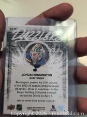 MaxSold Auction: Jordan Binnington Dazelers Hockey Card Mint. - Kingston (Ontario, Canada) SELLER MANAGED Downsizing Online Auction - Railway Street