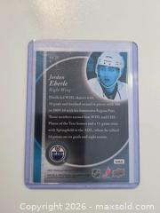 MaxSold Auction: Jordon Eberly Edmonton Oilers Hockey Card  - Kingston (Ontario, Canada) SELLER MANAGED Downsizing Online Auction - Railway Street
