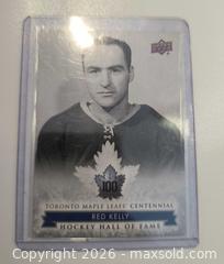 MaxSold Auction: Red Kelly Toronto Player Mint Card  - Kingston (Ontario, Canada) SELLER MANAGED Downsizing Online Auction - Railway Street