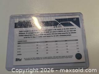 MaxSold Auction: Topps Chrome Jaylin Clark Rookie Card - Kingston (Ontario, Canada) SELLER MANAGED Downsizing Online Auction - Railway Street