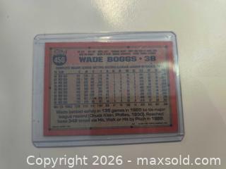 MaxSold Auction: Wade Boggs Retro card mint in holder - Kingston (Ontario, Canada) SELLER MANAGED Downsizing Online Auction - Railway Street