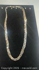 MaxSold Auction: Elegant Braided Silver tone necklace  - Toronto (Ontario, Canada) SELLER MANAGED Estate Sale Online Auction - Saunders Road