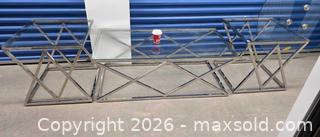 MaxSold Auction: Glass coffee table and end tables with metal base - Toronto (Ontario, Canada) SELLER MANAGED Estate Sale Online Auction - Saunders Road