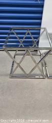 MaxSold Auction: Glass coffee table and end tables with metal base - Toronto (Ontario, Canada) SELLER MANAGED Estate Sale Online Auction - Saunders Road